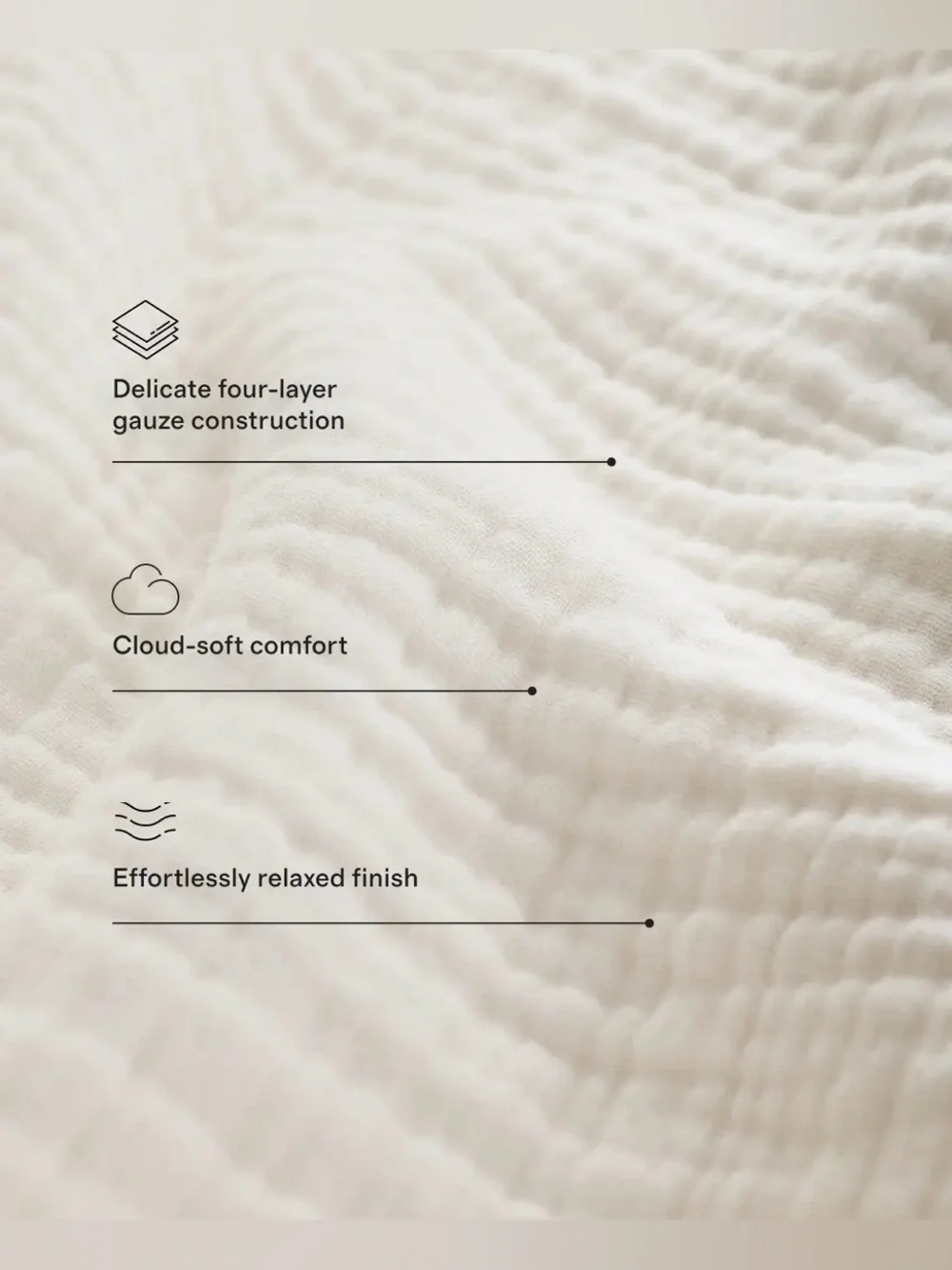 Quince Organic Cotton King Gauze  Pillowcase Shams (4 count) - color: Undyed